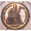 Image 1 : 1887 10C PCGS PR64