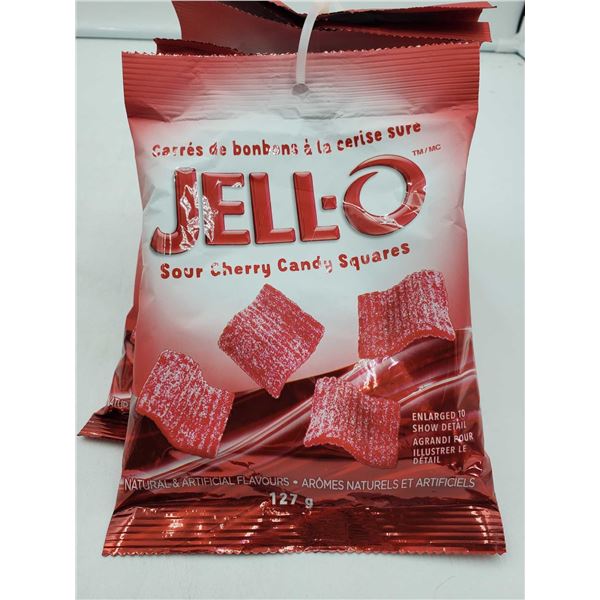 Jello Sour Cherry Candy Squares (5 x 127g)