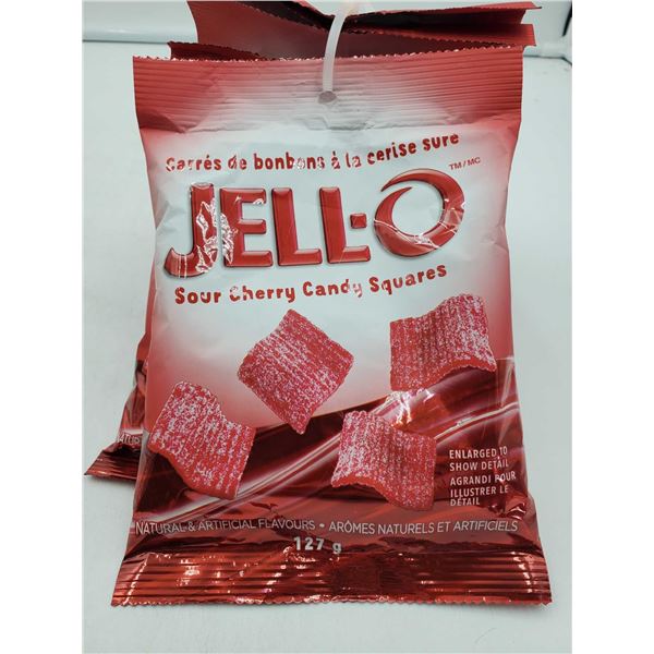 Jello Sour Cherry Candy Squares (5 x 127g)