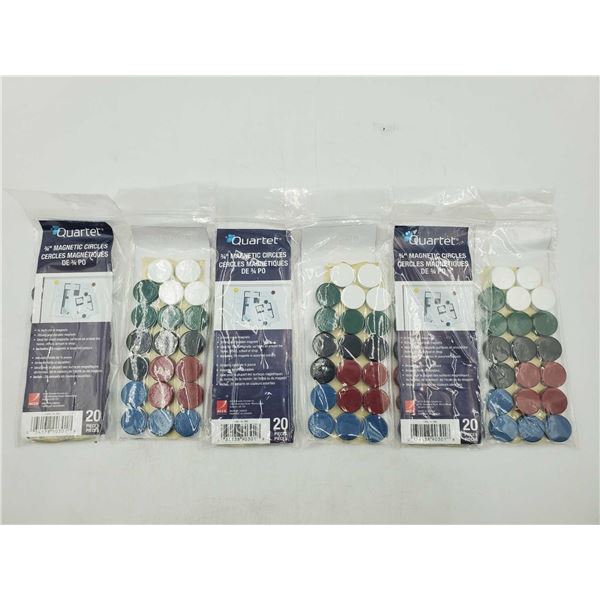 Quartet 3/4in Magnetic Circles (6 x 20)