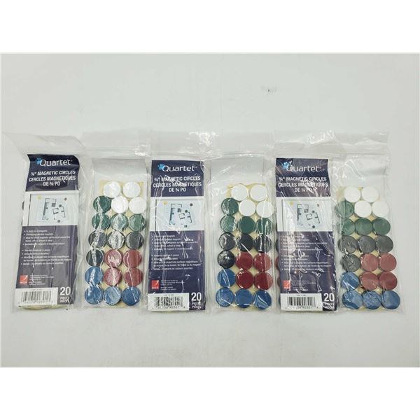 Quartet 3/4in Magnetic Circles (6 x 20)