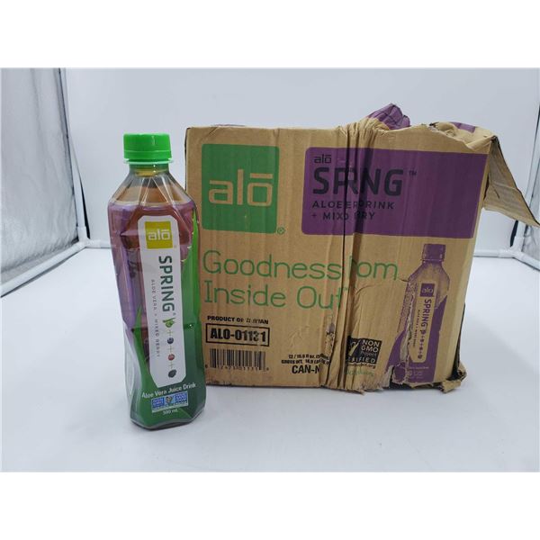 Alo Spring Aloe Drink with Mixed Berry (12 x 500ml)