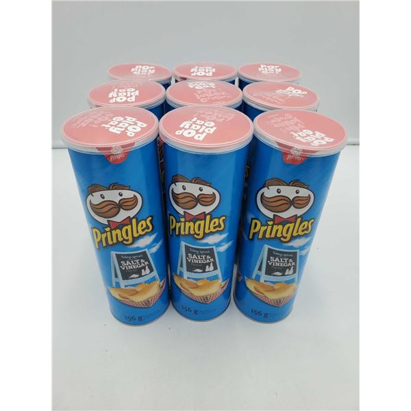 Pringles Salt & Vinegar Chips (9 x 156g)