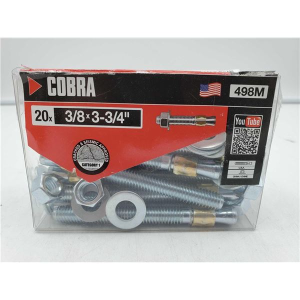 Cobra Parawedge Concrete Anchors (3/8in x 20)