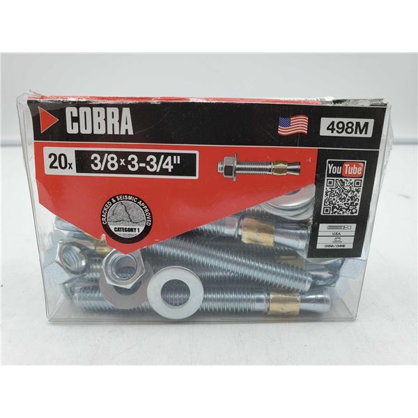 Cobra Parawedge Concrete Anchors (3/8in x 20)