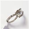 Image 4 : 14K White Gold Diamond (1.3Ct,I1,Light ) Diamond(0.3ct) Ring (~weight 2.14g),  Appraised $9030