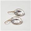 Image 1 : 10K Yellow Gold White Topaz(10ct) Earrings (~weight 2.44g), Appraised Retail $1060