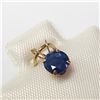 Image 2 : 14K Yellow Gold Sapphire Pendant, Made in Canada,  Retail Value $240