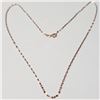 Image 1 : 18K Rose Gold 0.78G 16" Necklace,  Value $320