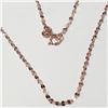 Image 2 : 18K Rose Gold 0.78G 16" Necklace,  Value $320