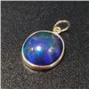 Image 2 : 10K Yellow Gold Black Opal (Smoked)(1.8ct) Pendant, Retail Value $600
