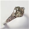 Image 4 : 14K White Gold Diamond (1.6Ct,Si1,) Light Pink Diamond(0.08ct) Ring Appraised $15.975.00