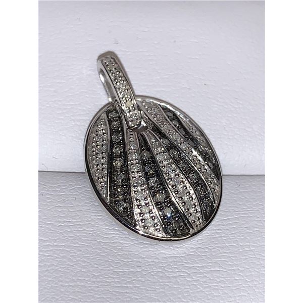 Appraisal $1,400.00 - Oval Shape Natural Diamond Cluster Pendant with 1.08 Carats