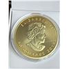 Image 2 : Canadsa 2015 .9999 1 OZ Fine Gold $50.00 Coin - COPY