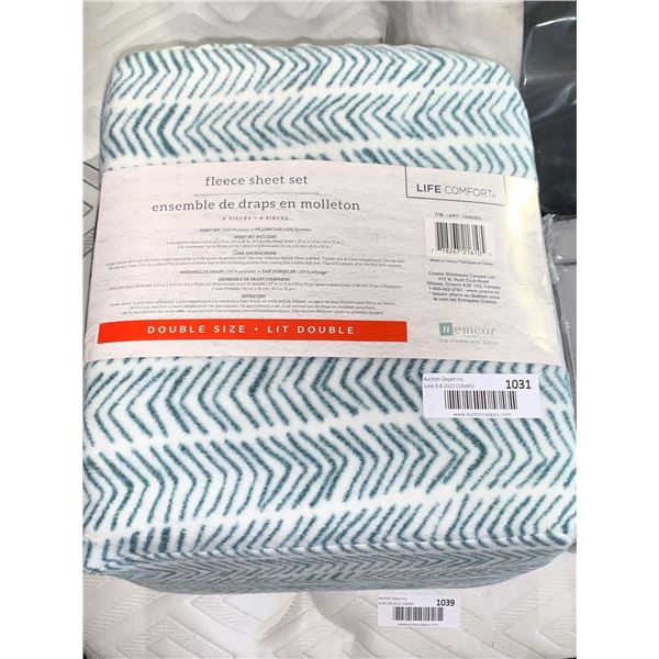 New Fleece Sheet Set Size Double