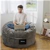 Image 4 : New Chil-lax Grey Ultra Soft Bean Bag Lounger