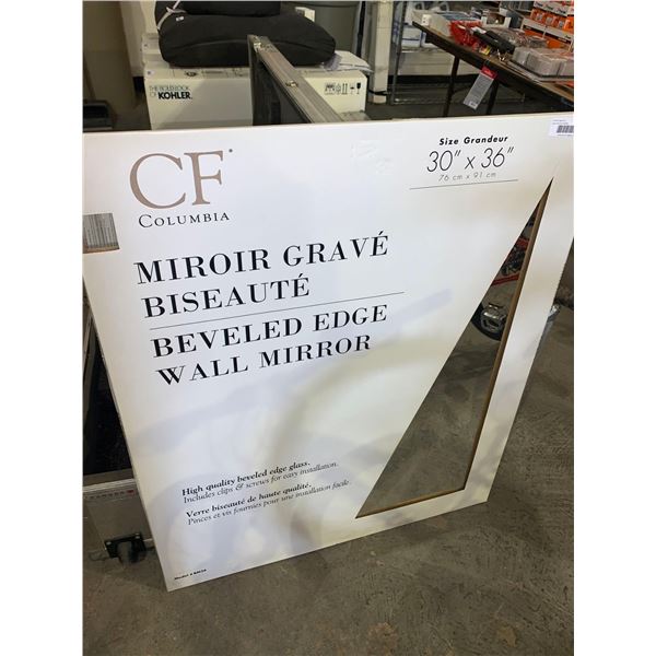 NEW CF Bevelled 30 x 36 inch mirror