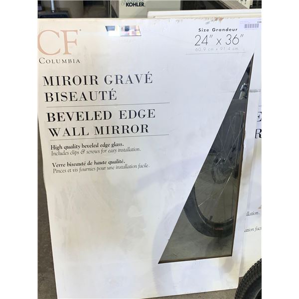 CF Columbia Beveled Edge Wall Mirror (24in x 36in)
