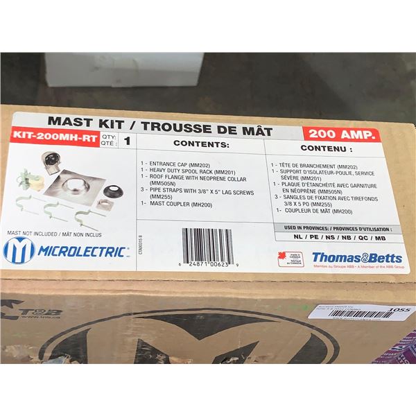 New Thomas & Betts, Microelectric 200 Amp Mast kit