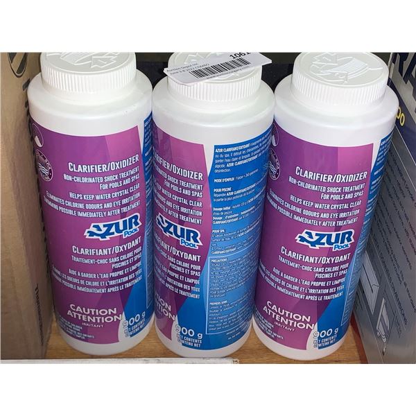 Azur Pool Clarifier -  Non-Chlorinated Shock Treatment Lot of 3