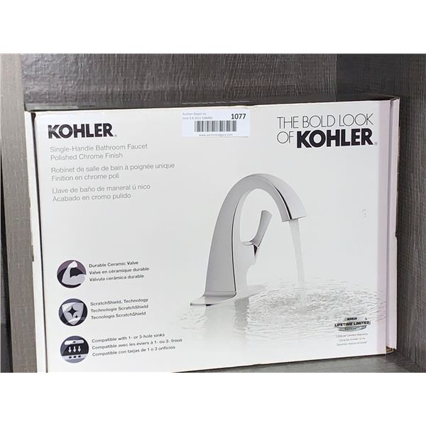 New Kohler Single Handle Bathroom Faucet