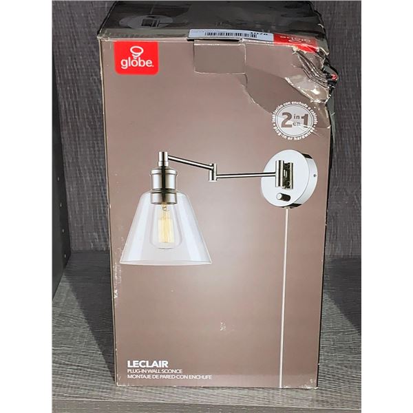 New Globe Wall Mount Plug-in Wall Scone
