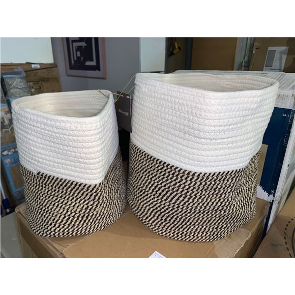 Allen & Roth Fabric Bag Planters (19.3in x 13in x 16.15in) Set of 2