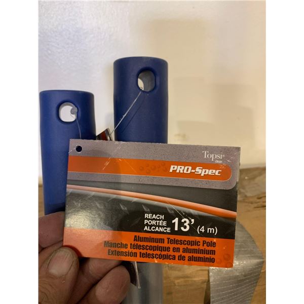 New Topsi CLean Pro-Spec 13' Telescopic Aluminum Reach Pole