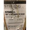Image 1 : New Sterling Store + 48x34" Shower Base - White