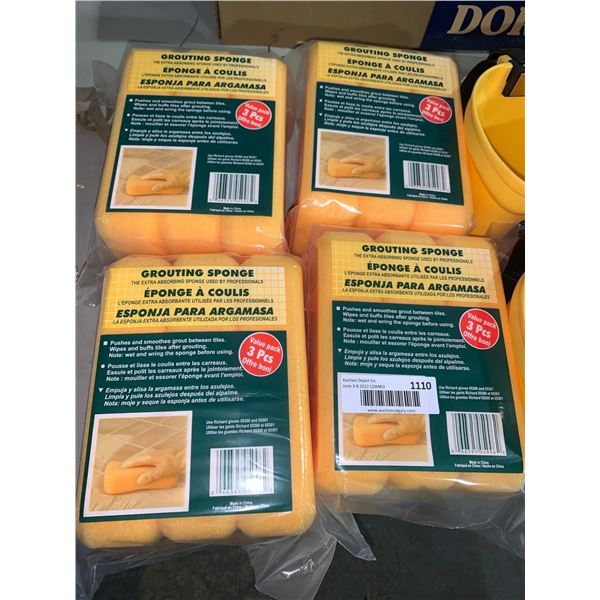 New Richard Extra Absorbing Grouting Sponge  Lot of 4 x 3pack