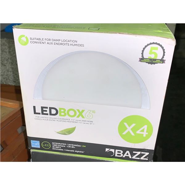 New Bazz LED Box 6 Ceiling Light Pack of 4