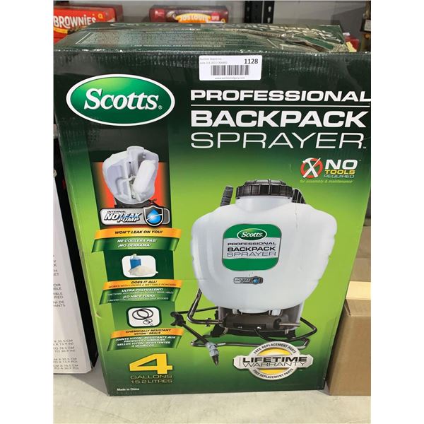 New Scotts Professional 4 Gallon Backpack Sprayer