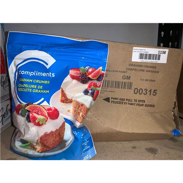 Compliments Graham Crumbs 12x400g