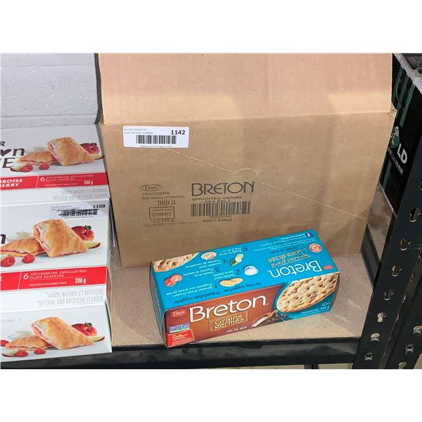 Breton Ancient Grains Sea Salt Crackers 12x145g