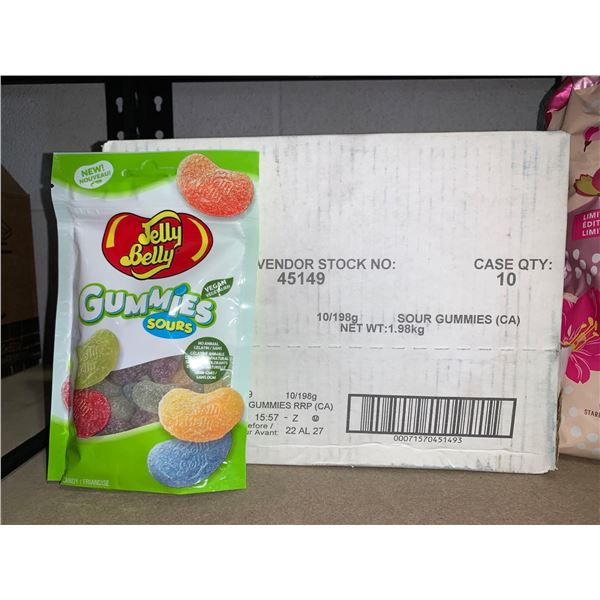 Jelly Belly Gummies Sours (10 x 198g)