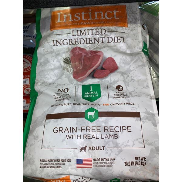 Instinct Limited Ingredient, Grain Free Beef Dog Kibble 20Lbs