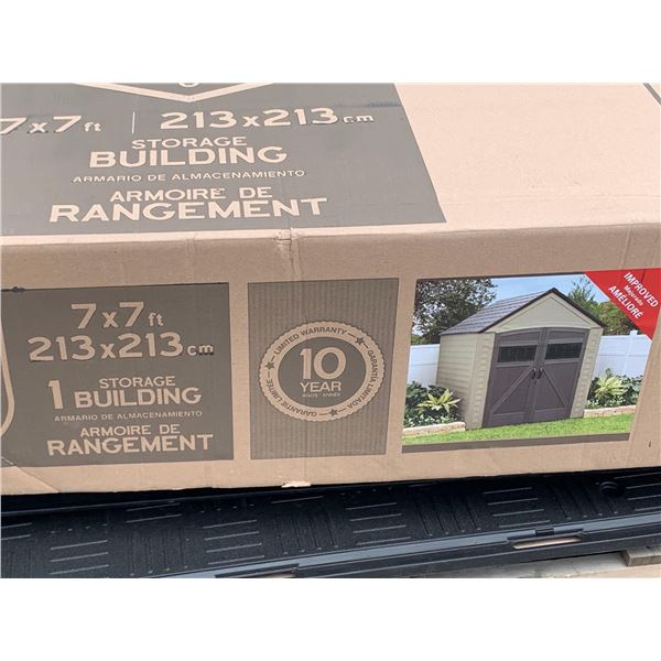 New Rubbermaid Roughneck 7'x7' Shed Kit  - Some damage to Box as seen in photos