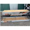 Image 3 : Wholesale Lot - Blue Scaffolding ends loy of 8 with assorted x beams and aluminum decks as pictured