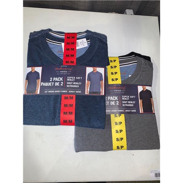 Original Weatherproof Vintage Men's Tops 2 Packs Lot of 2 Size Medium & Size Small