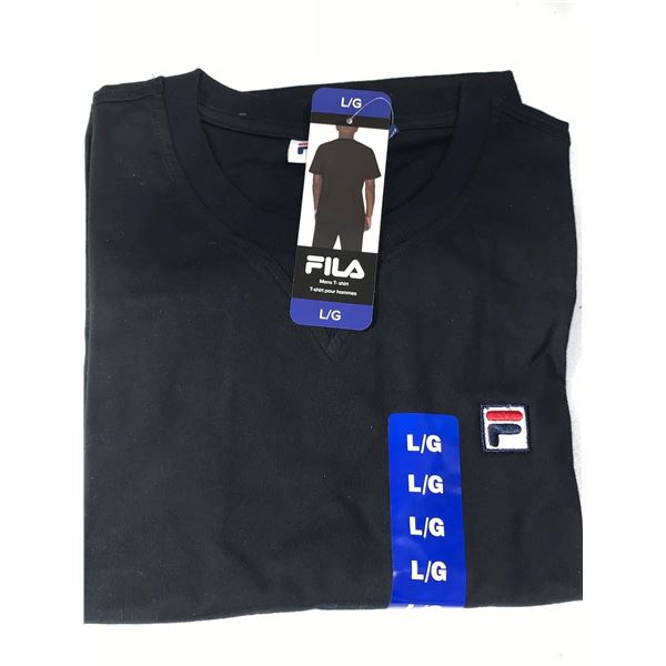 Mens FILA T-Shirt Size Large - Black