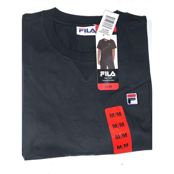 Mens FILA T-Shirt Size Medium - Black