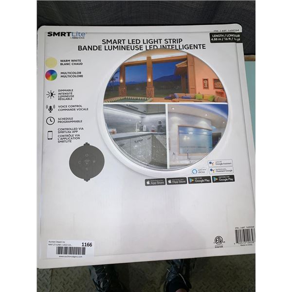 New Smrt Lite Multi Color Smart LED Light Strip - 16'. Compatible with digital smart home systems