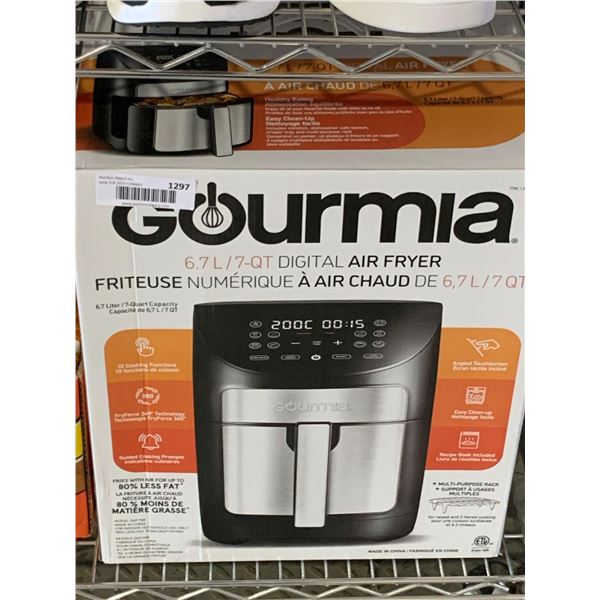Gourmia 6.7L/ 7 Qt Digital Air Fryer with 10 cooking functions