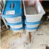 Image 2 : LOT 6 BINS WITH PAINT SUPPILES AND EMPTY