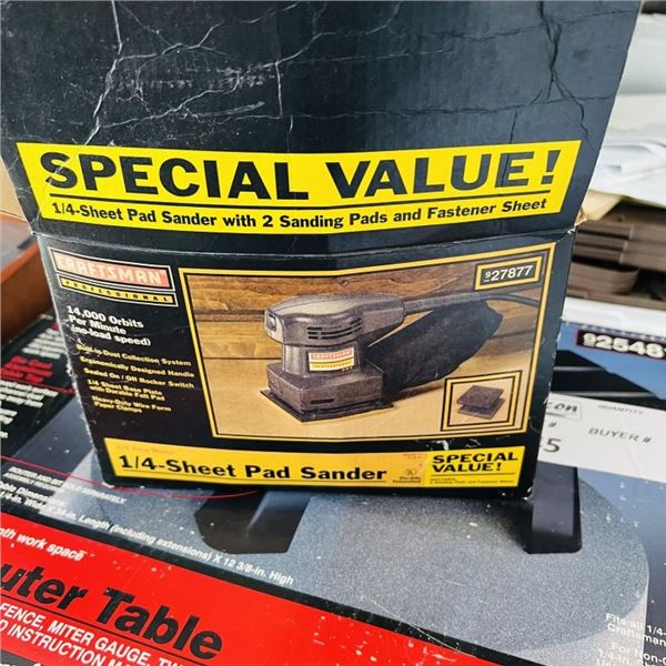 CRAFTSMAN 1/4 SHEET SANDER WITH PAPER