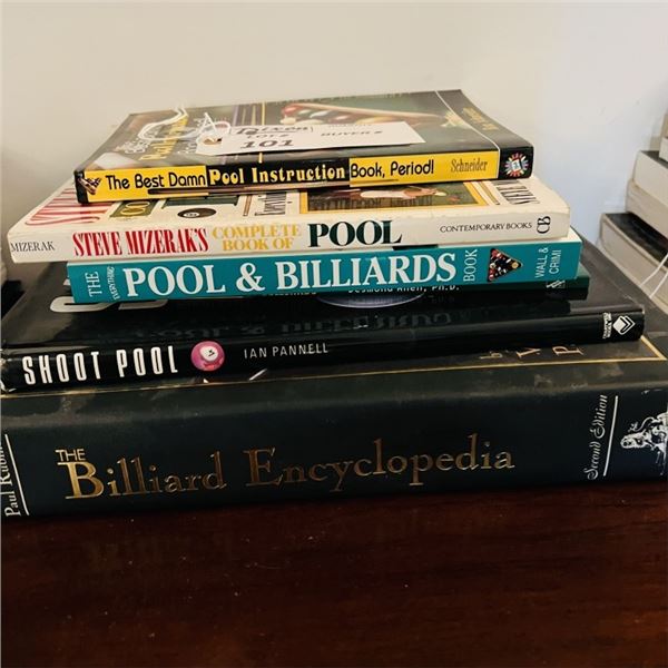 LOT OF BILLARD / POOL BOOKS SEE PHOTOS