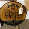 Image 1 : JIM BEAM ORIGINAL BARREL TOP SIGN