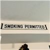 Image 1 : SMOKING PERMITED SIGN RAIL ROAD CAR SIGN