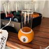 Image 1 : SET POOL BALL SHOT GLASSES AND BAR BELL