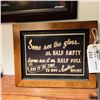 Image 1 : WALL ART WOOD FRAME 12 X 15"